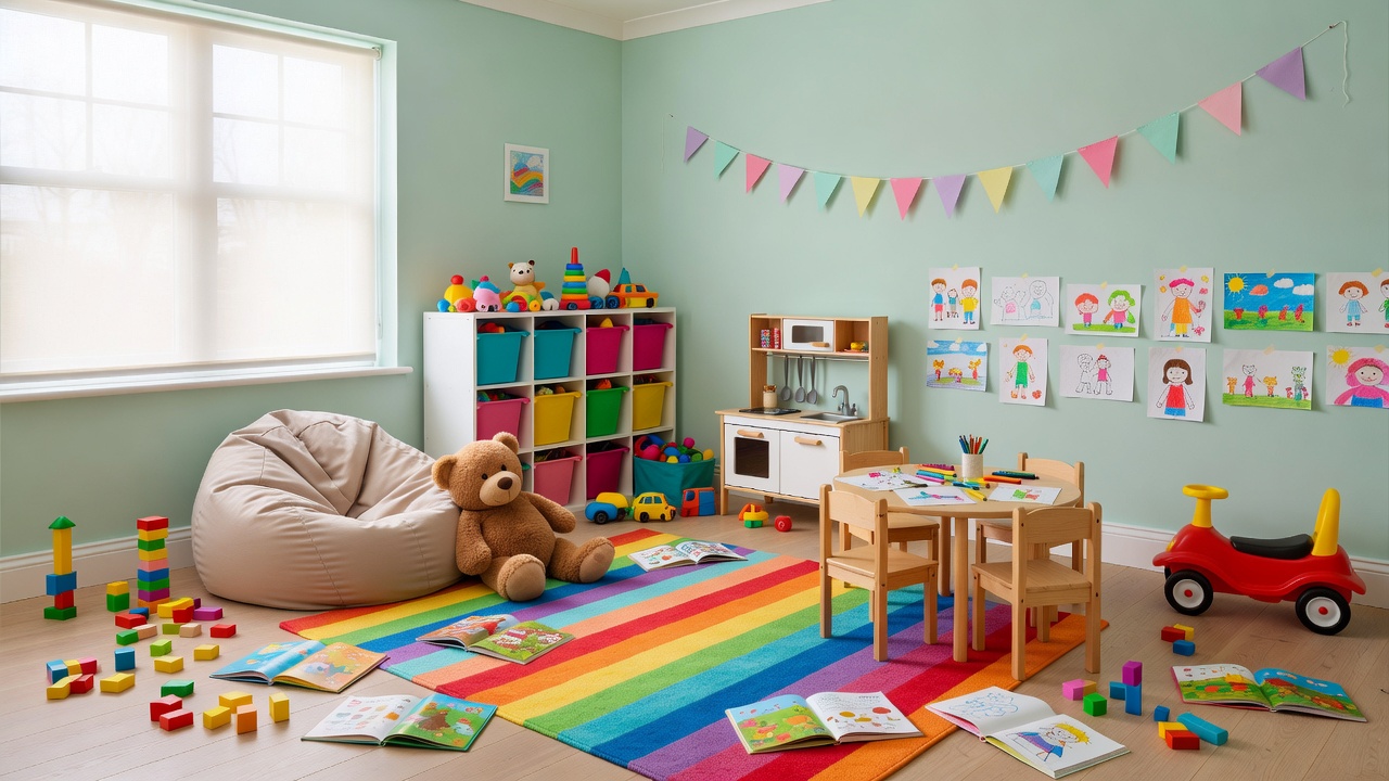 Kids Playroom before packing