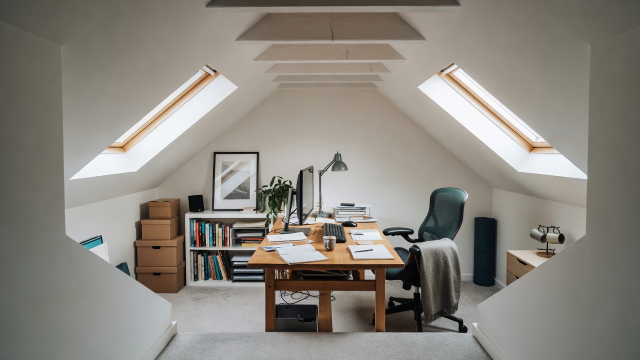 Loft Office before packing