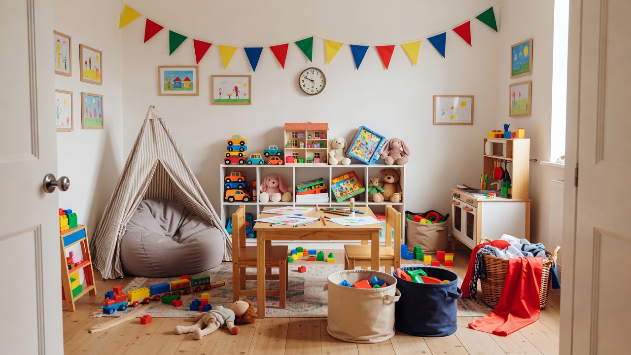 Playroom before packing