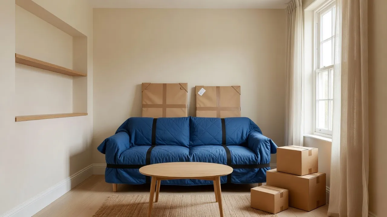 Small Living Room packed and ready to move