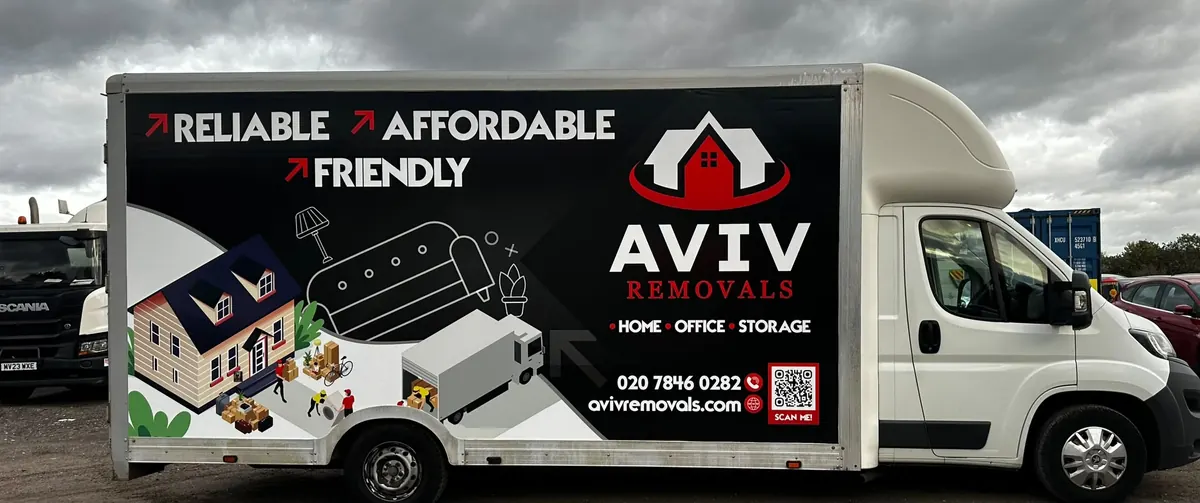 Aviv Removals fleet van prepared for the next London house removal