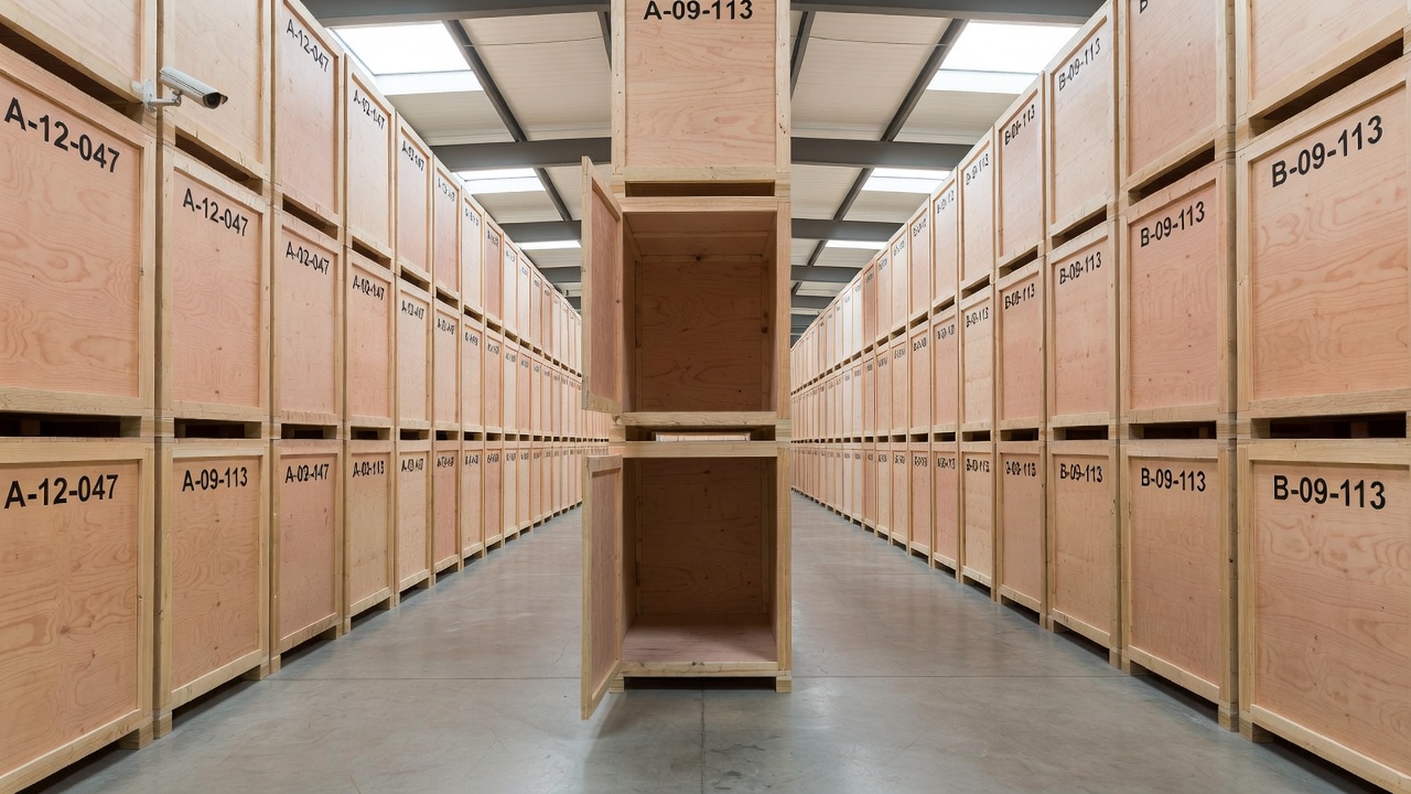 Secure walk-in storage containers at our own yard